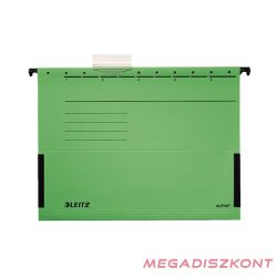   Függőmappa oldalvédelemmel LEITZ Alpha Standard A/4 karton zöld 25 darabos