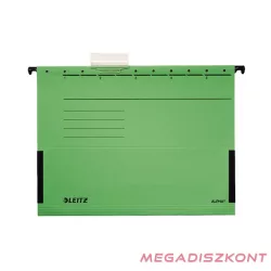   Függőmappa oldalvédelemmel LEITZ Alpha Standard A/4 karton zöld 25 darabos