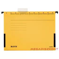   Függőmappa oldalvédelemmel LEITZ Alpha Standard A/4 karton sárga 25 darabos