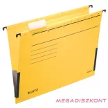 Függőmappa oldalvédelemmel LEITZ Alpha Standard A/4 karton sárga 25 darabos