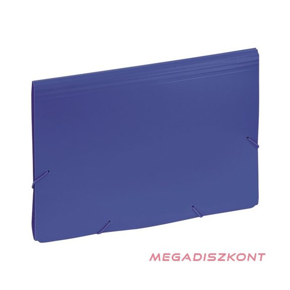 Harmónika mappa EAGLE 12 részes gumis kék