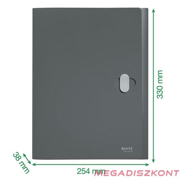 Iratvédő mappa LEITZ Recycle Jumbo A/4 38mm PP zöld