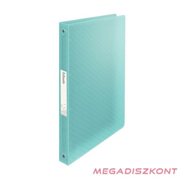 Gyűrűskönyv ESSELTE Colour Breeze A/4 25 mm 4 gyűrű átlátszó kék