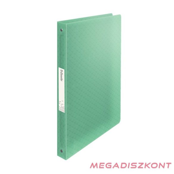 Gyűrűskönyv ESSELTE Colour Breeze A/4 25 mm 4 gyűrű PP átlátszó zöld