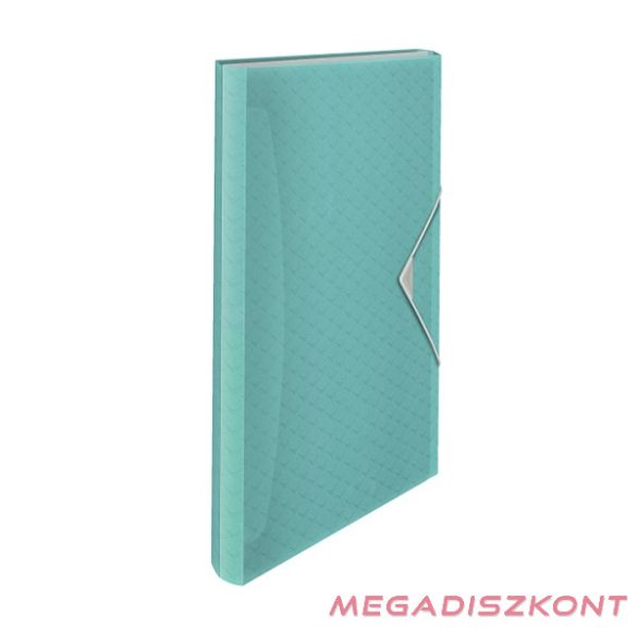 Harmónika mappa ESSELTE Colour Breeze A/4 PP 6 rekeszes kék