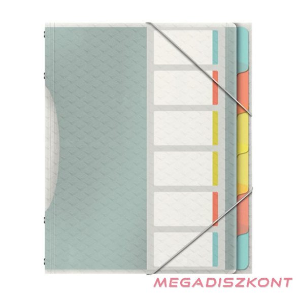 Előrendező ESSELTE Colour Breeze A/4 PP 6 részes