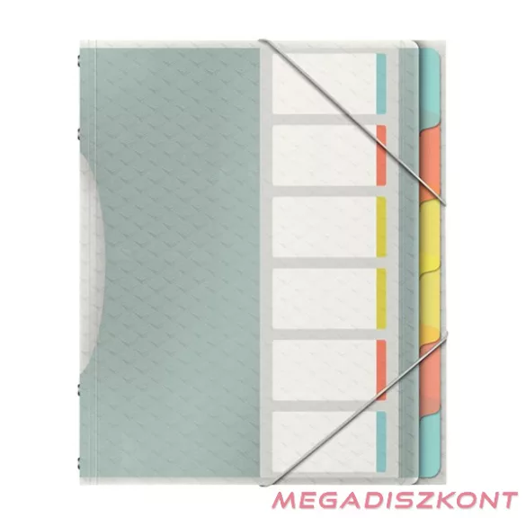 Előrendező ESSELTE Colour Breeze A/4 PP 6 részes