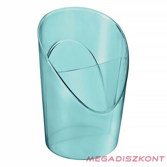 Írószertartó ESSELTE Colour Breeze kerek 2 rekeszes áttetsző kék