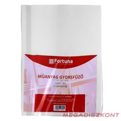 Gyorsfűző FORTUNA műanyag fehér 25 darabos