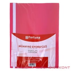 Gyorsfűző FORTUNA műanyag rózsaszín 25 darabos