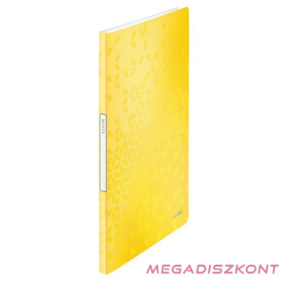 Iratvédő mappa LEITZ Wow A/4 20 zsebes sárga
