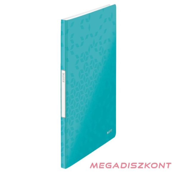 Iratvédő mappa LEITZ Wow A/4 20 zsebes jégkék