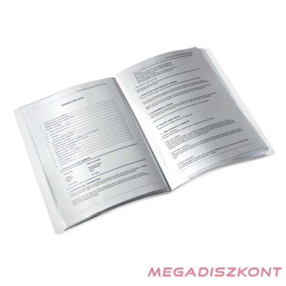 Iratvédő mappa LEITZ Wow A/4 40 zsebes fekete