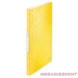 Iratvédő mappa LEITZ Wow A/4 40 zsebes sárga