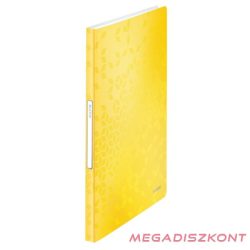 Iratvédő mappa LEITZ Wow A/4 40 zsebes sárga
