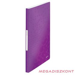 Iratvédő mappa LEITZ Wow A/4 40 zsebes lila