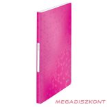 Iratvédő mappa LEITZ Wow A/4 40 zsebes rózsaszín