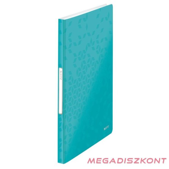 Iratvédő mappa LEITZ Wow A/4 40 zsebes jégkék