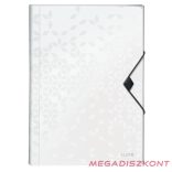 Harmónika mappa LEITZ Wow A/4 6 műanyag rekeszes fehér