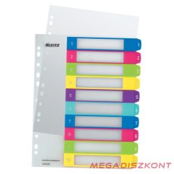   Regiszter LEITZ Wow A/4 műanyag nyomtatható extra széles 1-10