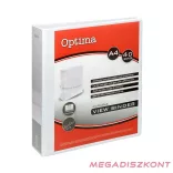 Gyűrűskönyv OPTIMA panorámás A/4 4 gyűrű 75mm fehér