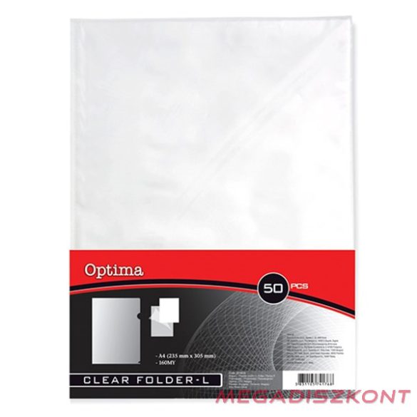 Genotherm "L" OPTIMA A/4 160 mikron víztiszta 50 darabos