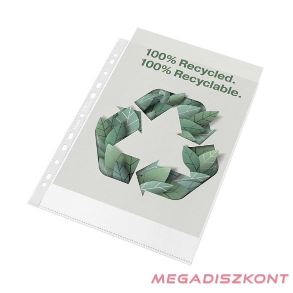 Lefűzhető genotherm ESSELTE Recycled  A/4 70 mikron narancsos 100 darabos