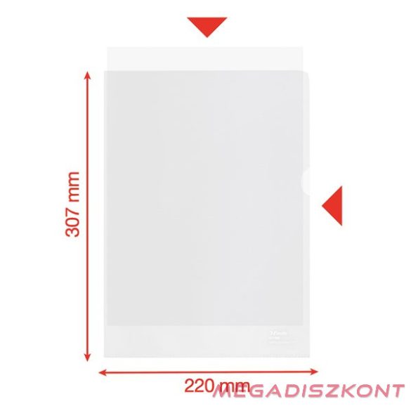 Genotherm "L" ESSELTE Recycled  A/4 100 mikron narancsos 100 darabos