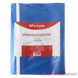 Gyorsfűző FORTUNA műanyag kék 25 darabos