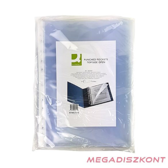 Lefűzhető genotherm A/4 80 mikron felül és oldalt nyitott víztiszta 25 darabos