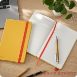 Beírókönyv kockás LEITZ A/5 80 lapos Cosy Soft Touch keményfedeles melegsárga