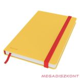 Beírókönyv vonalas LEITZ A/5 80 lapos Cosy Soft Touch keményfedeles melegsárga
