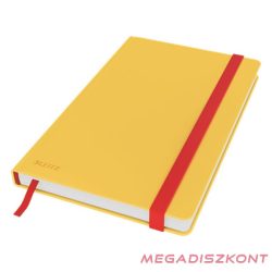  Beírókönyv vonalas LEITZ A/5 80 lapos Cosy Soft Touch keményfedeles melegsárga