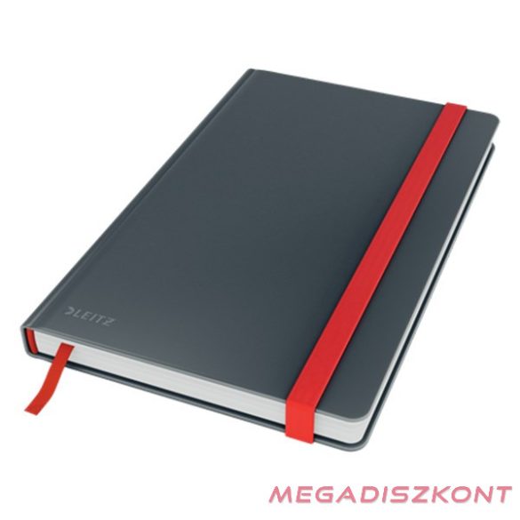 Beírókönyv vonalas LEITZ A/5 80 lapos Cosy Soft Touch keményfedeles bársonyszürke