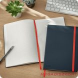 Beírókönyv kockás LEITZ B/5 80 lapos Cosy Soft Touch keményfedeles bársonyszürke