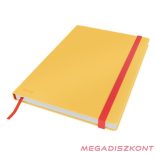 Beírókönyv vonalas LEITZ B/5 80 lapos Cosy Soft Touch keményfedeles melegsárga