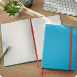 Beírókönyv vonalas LEITZ B/5 80 lapos Cosy Soft Touch keményfedeles nyugodtkék