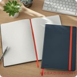 Beírókönyv vonalas LEITZ B/5 80 lapos Cosy Soft Touch keményfedeles bársonyszürke