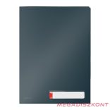 Genotherm "L" LEITZ Cosy Privacy A/4 200 mikron 3 zsebes  bársonyszürke 3 darabos