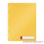 Lefűzhető genotherm LEITZ Cosy Privacy Jumbo A/4 200 mikron melegsárga 3 darabos