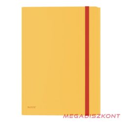   Gumis mappa LEITZ Cosy A/4 műanyag extra belső zsebes melegsárga