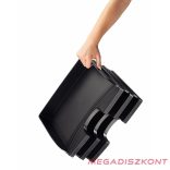 Irattartó tálca LEITZ Plus oldalt nyitott fekete