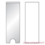 Címketartó tok DJOIS öntapadós gerincjelölő betétlappal 25x75 mm 12 darabos