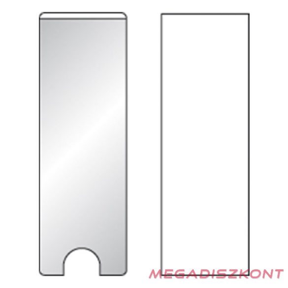 Címketartó tok DJOIS öntapadós gerincjelölő betétlappal 25x75 mm 12 darabos