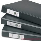 Címketartó tok DJOIS öntapadós gerincjelölő betétlappal 25x75 mm 12 darabos