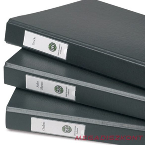 Címketartó tok DJOIS öntapadós gerincjelölő betétlappal 25x75 mm 12 darabos