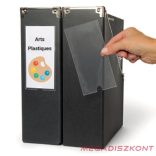 Címketartó tok DJOIS öntapadós gerincjelölő betétlappal 75x150 mm 3 darabos