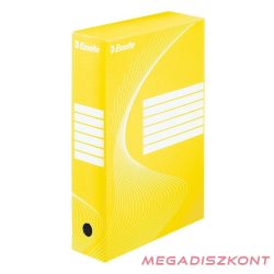 Archiváló doboz ESSELTE Boxycolor A/4  80 mm karton sárga
