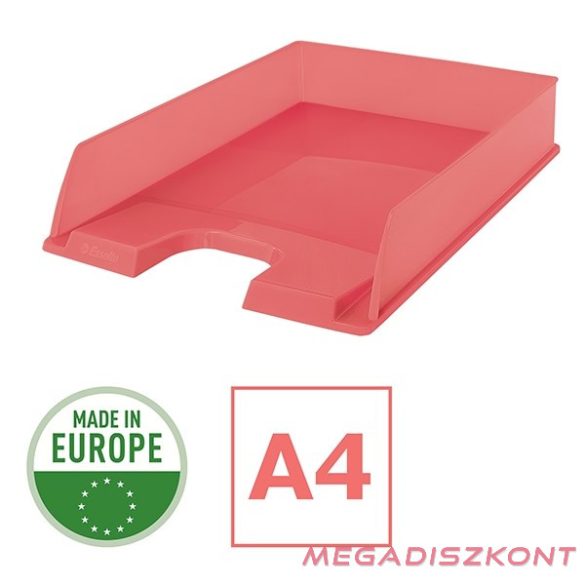 Irattartó tálca ESSELTE Colour Breeze áttetsző korall