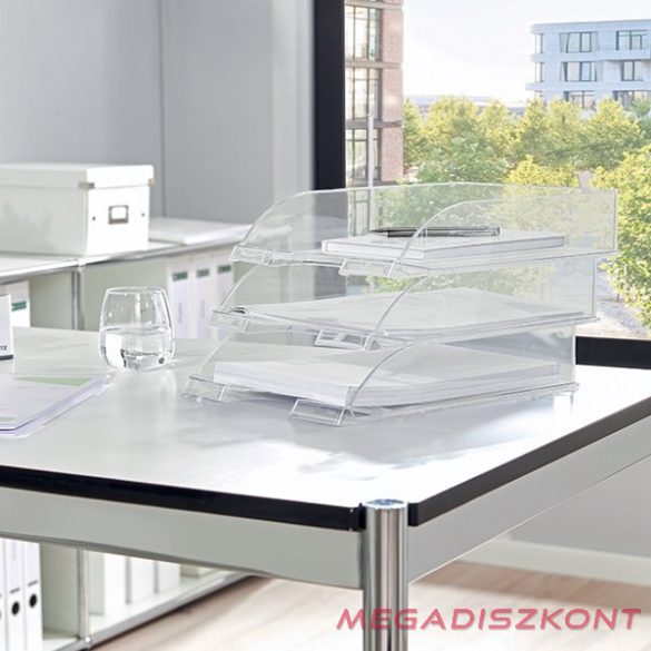 Irattartó tálca LEITZ Plus víztiszta